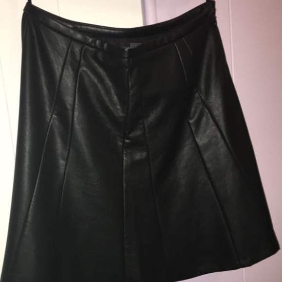 The Limited Dresses & Skirts - The Limited Pleather Pleated Flare Skirt